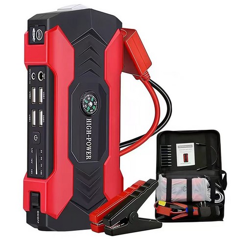 자동차 점프스타터 보조배터리, 1개, 28000mAh