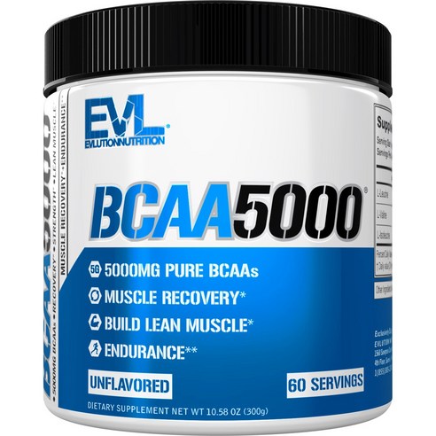 Evlution Nutrition BCAA 5000mg 언플레이버드 30... 맛있게 먹은 솔직 후기 썸네일