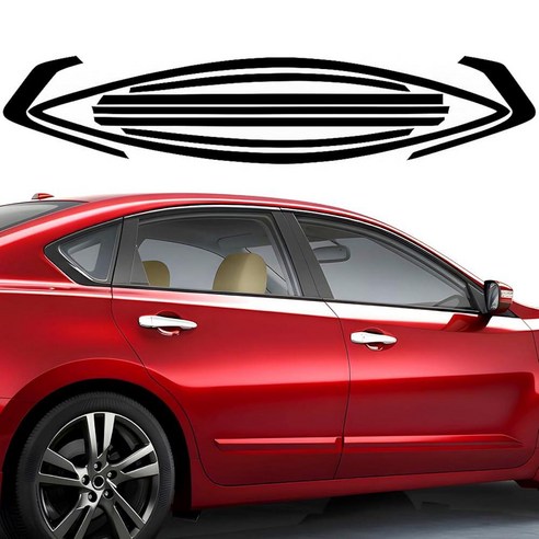 MusTree Side Chrome Delete Vinyl Wrap Kit fit for 2013 2014 2015 2016