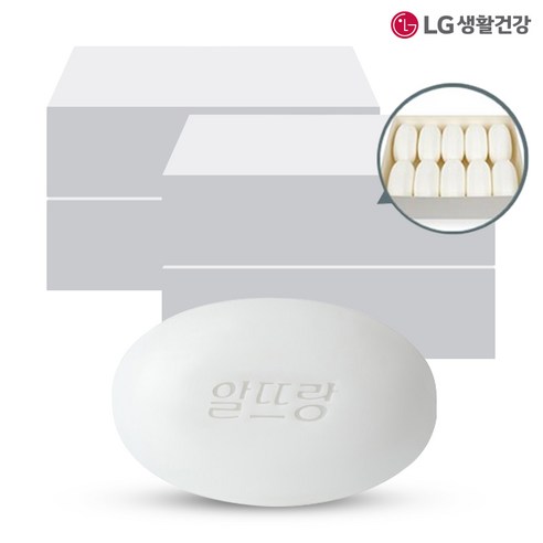 알뜨랑비누 화이트 ( 130g X 40개입 ) 사우나 골프장 대용량비누