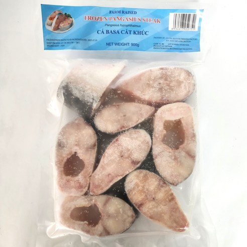 냉동식품 자른냉동메기 frozen pangasius steak 메기컷 CA BASA, 900g UP, 1개