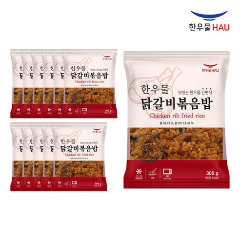 [자연맘스토리] 한우물 닭갈비 볶음밥 300g x 12개, 300g, 12개