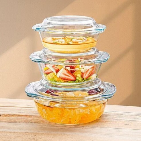 전자레인지 내열유리 그릇 유리찜기, 700ml, 1개