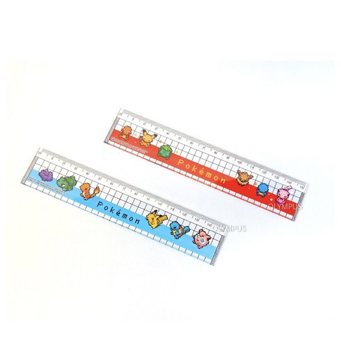 린디나 초등 포켓몬 픽셀아트 15cm 자, 2개, 랜덤