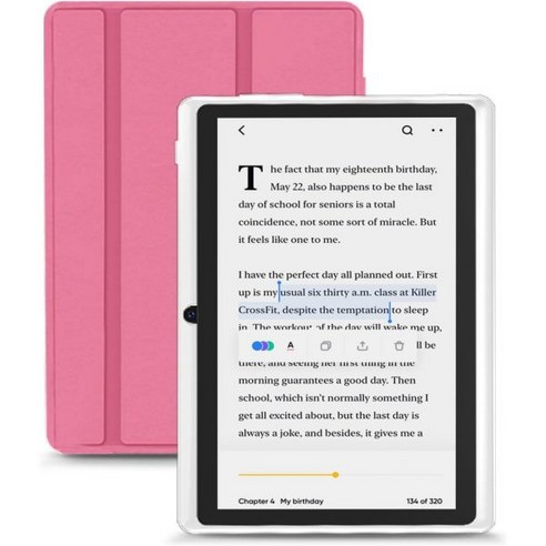 안드로이드 15 태블릿 7인치 전자책 리더 9GB RAM 32GB ROM 1TB 확장 가능 쿼드코어 프로세서 듀얼 카메라 5G 2.4G Wi Fi 블루투스 자녀 보호 기능 낙하, Pink