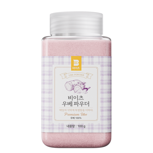 [첨가물 없이 우베 100%] 비이츠 우베 파우더, 1개, 1개입, 100g
