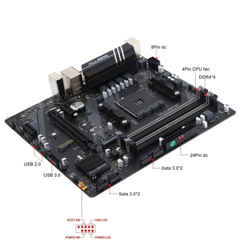 Placa Mãe KLLISRE B450M-F