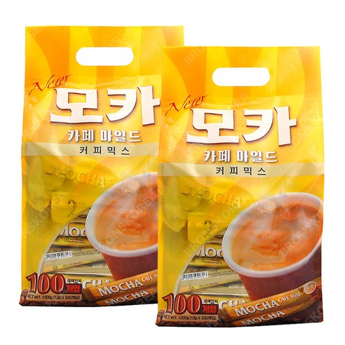 모카 카페 마일드 커피믹스, 12g, 100개입, 2개