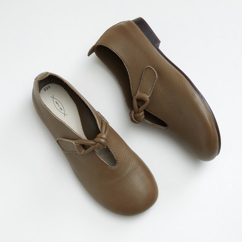 여성용 발편한 말랑이 염소가죽 로퍼 플랫슈즈 3.5cm