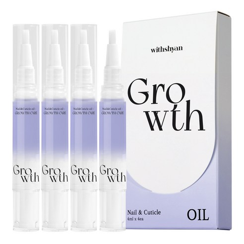 위드샨 큐티클 네일 오일펜 그로쓰 케어 4p, 1개, 16ml