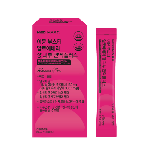 메디맥스 맛있는 이뮨 알로에 아연 셀렌 면역 플러스 복숭아맛, 1개, 14회분