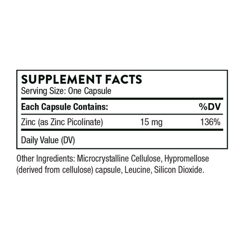 쏜리서치 아연 피콜리네이트 15mg 캡슐 60정, 1개 실사용 후기 | 효과 있을까? - 상품 이미지 3