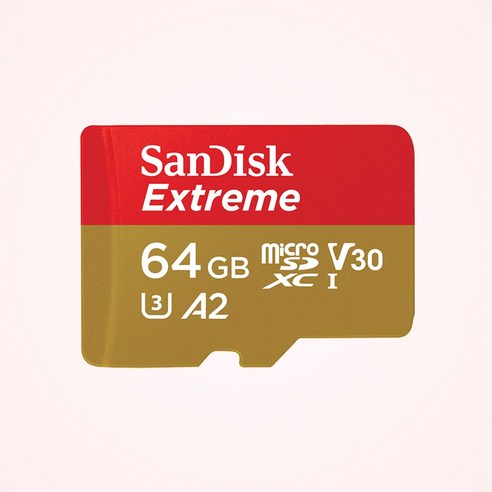 샌디스크코리아 공식인증정품 마이크로 SD카드 SDXC Extreme 익스트림 QXAH 64GB, 1개