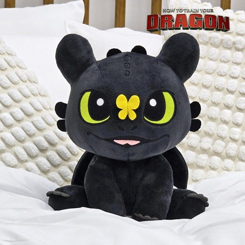 캐릭터 드래곤길들이기 투슬리스 시팅 버터플라이 중형 인형, 1개, 혼합, 25cm