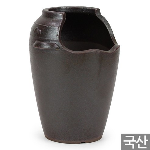 세인화분 국산 반쪽이 옹기 화분 - 다육화분 다육이화분, 1개, 긴형