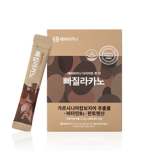 에버비키니 다이어트 한잔 빠질라카노 커피맛 28포, 92.4g, 1개