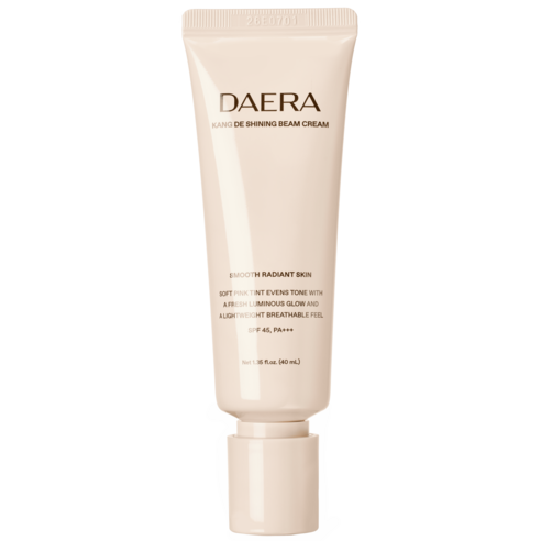 대라 캉 드 샤이닝 빔 크림 SPF45 PA+++ 잡티 기미 밀착 모공 커버 파운데이션 컨실러 속광 화운데이션 촉촉 광채 물광 결광 식물성 보습 비비크림 파데 다크닝 톤업 롱래스팅, 40ml, 1개