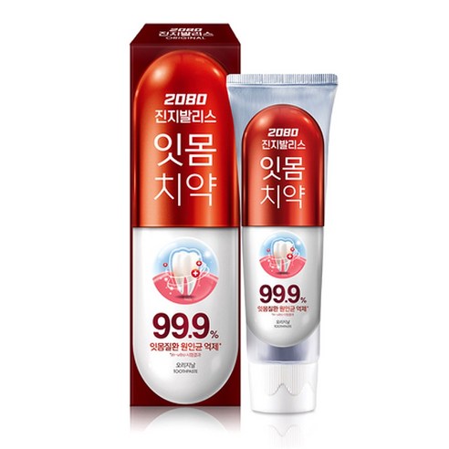 2080 진지발리스 오리지날 치약 120g, 1개