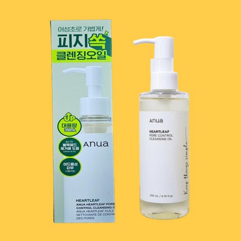아누아 어성초 포어 컨트롤 클렌징 오일, 1개, 350ml
