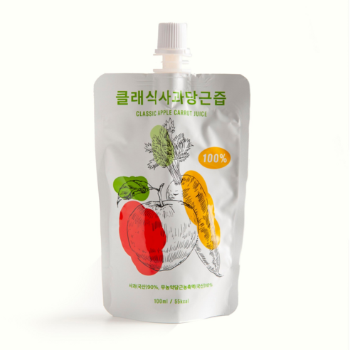 클래식농원 클래식 사과당근즙 100ml, 1개