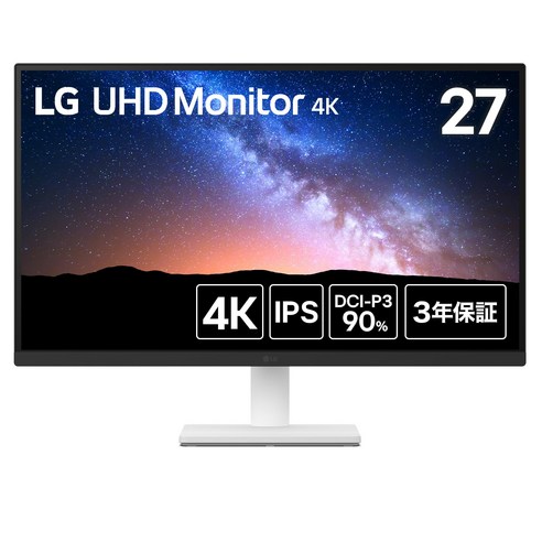 LG 27US500-W 모니터 디스플레이 27인치4K(3840×2160)IPSDCI-P3, 68.58cm