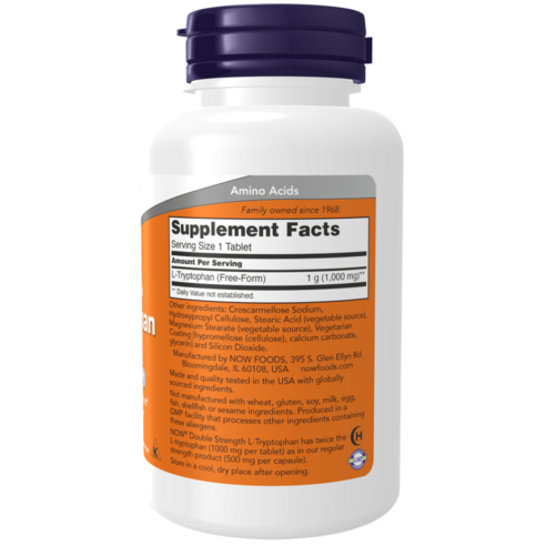 나우푸드 L-트립토판 1000mg 타블렛 맛있게 먹은 솔직 후기 - 상품 이미지 2