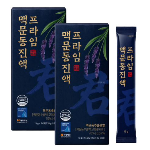 국산 볶은 맥문동 진액 프라임, 28개, 15g