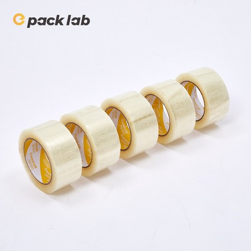 epacklab 투명 박스테이프 53MIC 48mm x 80m OPP 택배 포장테이프 이팩랩, 5개