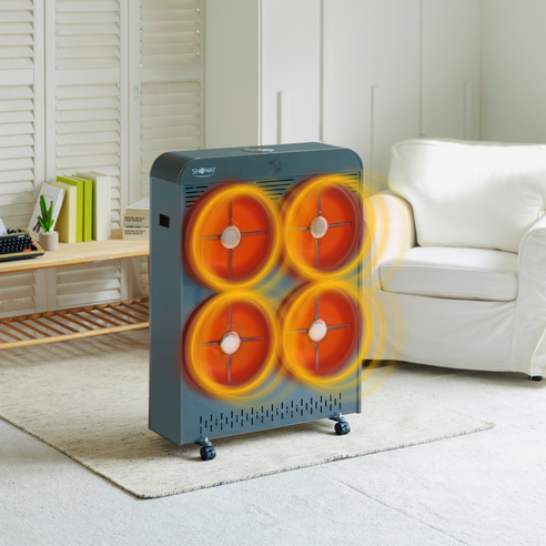 스노웨이 4구 전기히터: 강력한 난방 성능과 편리함으로 완성하는 따뜻한 겨울