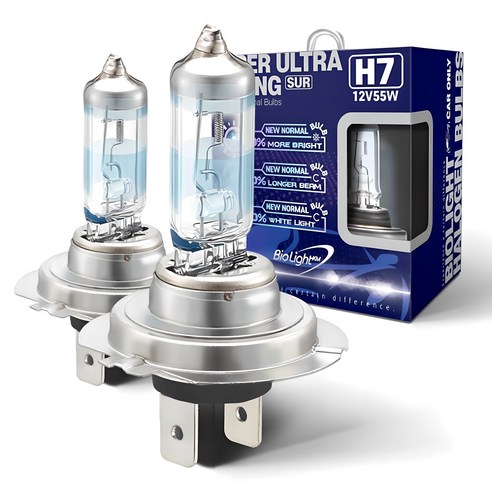바이오라이트 슈퍼울트라레이싱 자동차 할로겐 전조등 전구 170% UP H... 실사용 후기 | 효과 있을까? 썸네일
