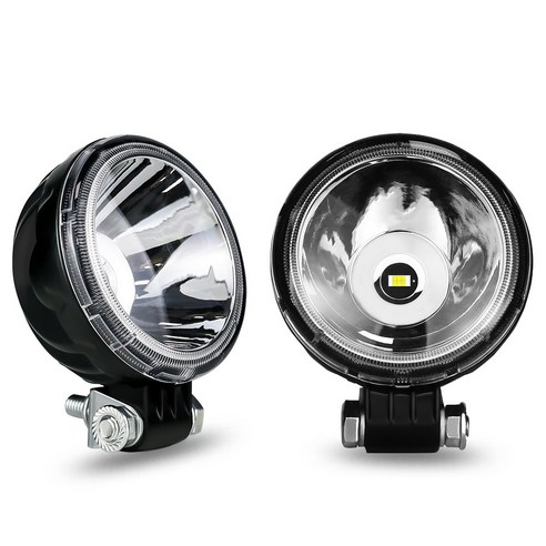 오토바이 안개등 LED 3인치 스포트라이트 80W 2개의 매우 밝은 조명 화이트/범용 보조 스포트라이트, 1세트