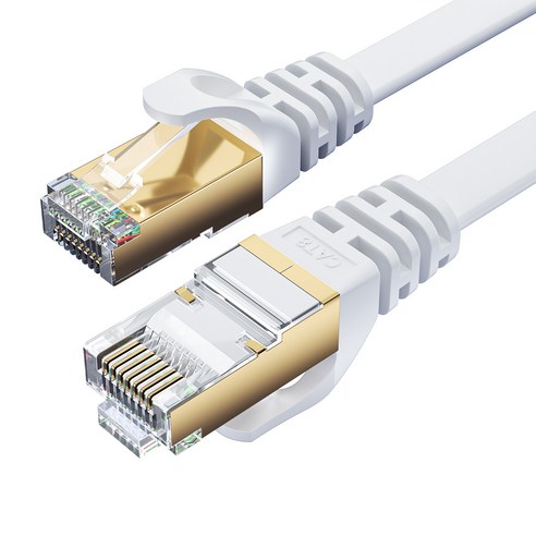 랜선 CAT8 40Gbps 2000Mhz 인터넷 랜케이블, 3m, 1개, 흰색