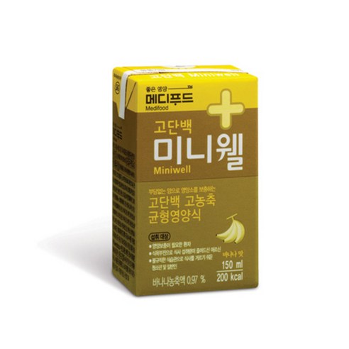 메디푸드 미니웰 고농축 균형영양식 바나나맛 150ml, 1개