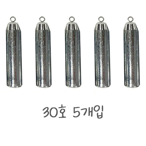 치프몰 친환경 회전고리 강철 봉돌 추, 1세트, 5개입