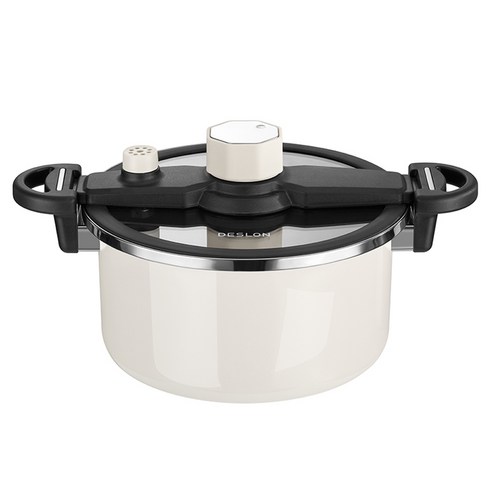 데슬론 티타늄 마이크로 압력솥 DFS-T842A, 1개, 화이트, 6L