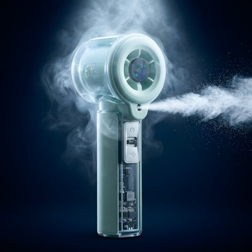 [안개분사] 파인큐브 100단 쿨링 미스트 휴대용 냉각 선풍기 충전식 캠핑 - USB/휴대용 | 쿠팡