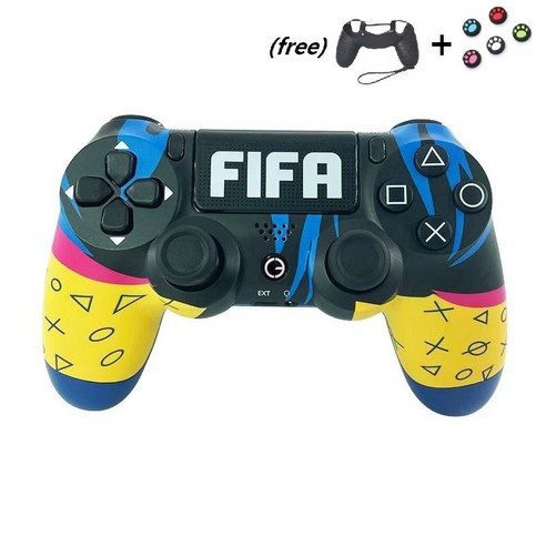 PS4 호환 무선 컨트롤러 플스4 듀얼쇼크4 스팀 피파 PC 모바일 게임패드 이미지 3