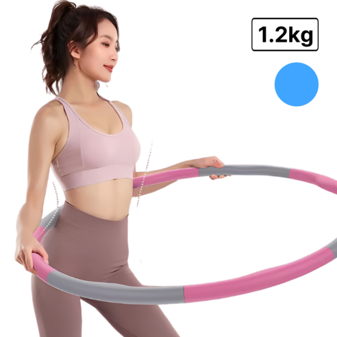 코치케이 어린이 다이어트 뱃살 돌기형 훌라후프 성인 초등 키즈 아동 전연령 최상급 스마트, 1개, 로얄 블루, 1.2kg