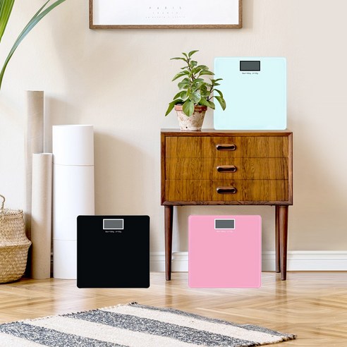 노바리빙 컬러 백라이트 사각 체중계 이미지 3