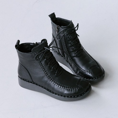 슈리오 여성 소가죽 발목 지퍼 앵클 숏 부츠 3cm 후기 분석 - 박스 포장 상태