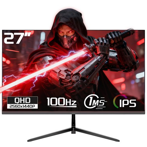 27인치 QHD 120Hz 180Hz UHD 160Hz 평면 게임용 사무용 PC 모니터 3840*2160 IPS 패널, 2K 100Hz, 70cm