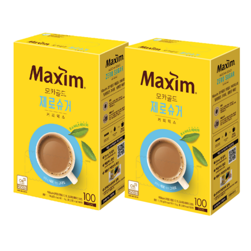 맥심 모카골드 제로슈거 커피믹스, 11.5g, 50개입, 2개