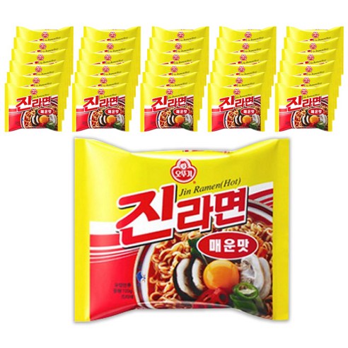 오뚜기 진라면 매운맛 120g, 30개 30개