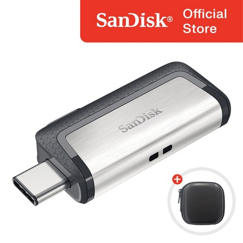 샌디스크 울트라 듀얼 C타입 OTG USB 3.1 SDDDC2 + 보관 케이스 패키지, 64GB