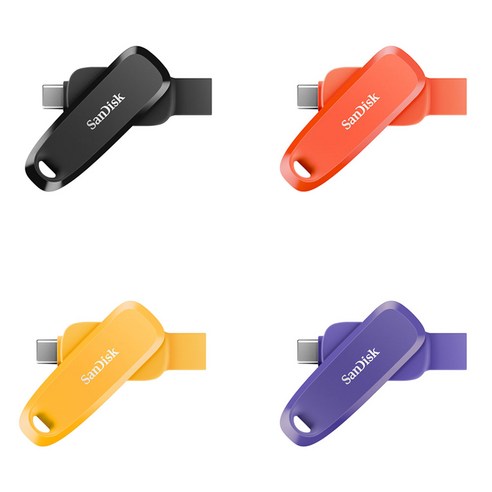 샌디스크 스마트폰 듀얼 C타입 OTG 블랙 USB 메모리, 1개, 128GB
