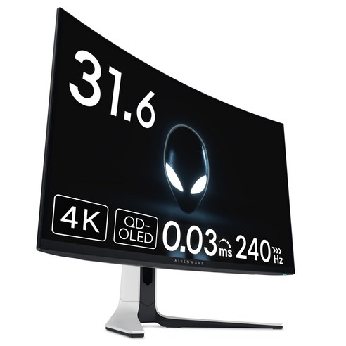 'Dell AW3225QF EL Alienware 400 HDR) 32인치 곡면 유기 게이밍 모니터(3년간 무휘점' 최저가 검색 ...