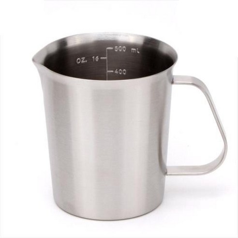 커빙 304 스텐 계량컵 쿠킹저그 사이즈, 실버, 1개, 1500ml
