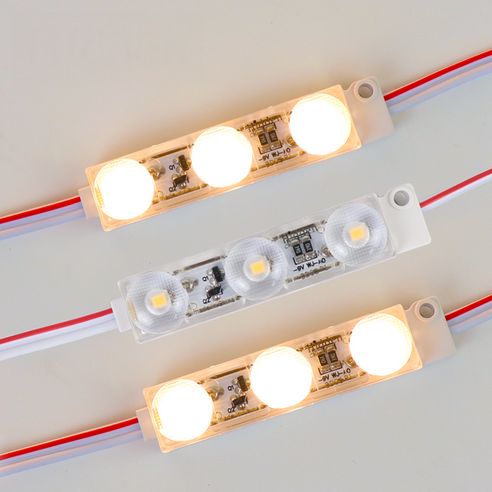히든 LED 3구모듈 12V 간판LED, 50개, 전구색