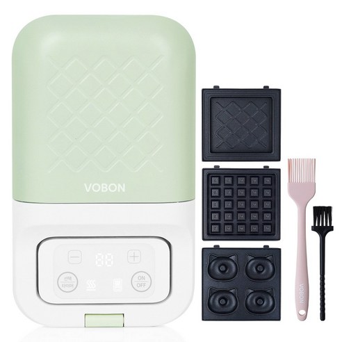 보본 3in1 스마트 디지털 샌드위치 와플 메이커 + 기름브러쉬 + 세척솔, VB-SM593GC 추천이유h2앞 이미지