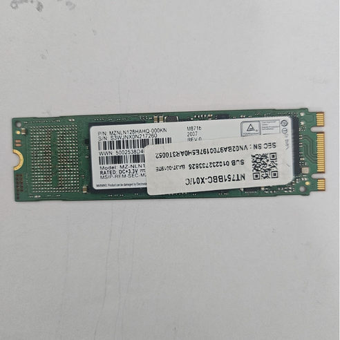 PM871b M 2 SATA 벌크 MZ-NLN128C 128G SSD M.2 벌크, 128GB